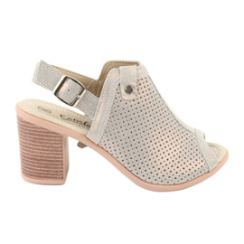 Åbne sandaler beige / guld Filippo DS757 gylden