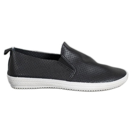 SHELOVET Åbent sort slipons