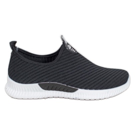 SHELOVET Slip-on sportssko sort