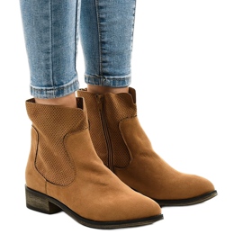 22M kamel cowboy støvler brun