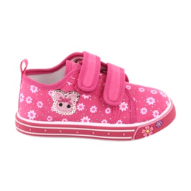 Atletico daisy velcro sneakers lyserød