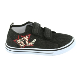 Velcro sneakers Atletico jeans sort