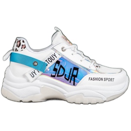 SHELOVET Mode sport sneakers hvid flerfarvet