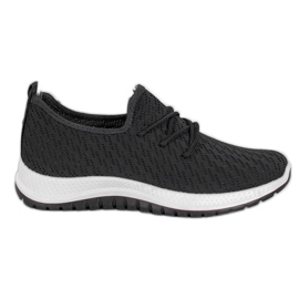 SHELOVET Sort openwork sportssko