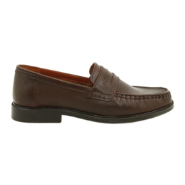 Pilbut Brune Morello læder loafers
