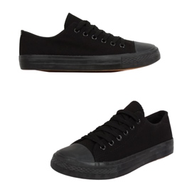 Klassiske kvinders sorte sneakers XL03 ALL-BLACK (sort sål)
