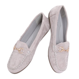 Grå ruskind loafers 77-192 Grå