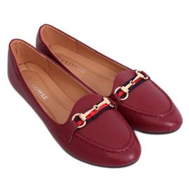 Claret loafers 9F177 Burgundy rød