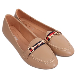 Beige 9F177 Khaki ansigts loafers