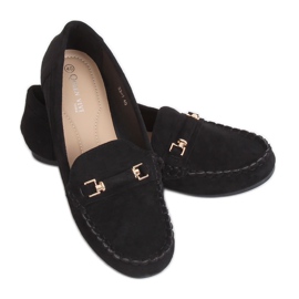 Sorte kvinders loafers 22-7 Sort