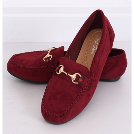 Burgundy loafers til kvinder CH-1M16 Vinrød