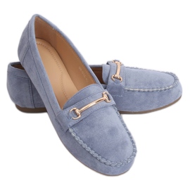 Blå kvinders loafers 99-01A Blå