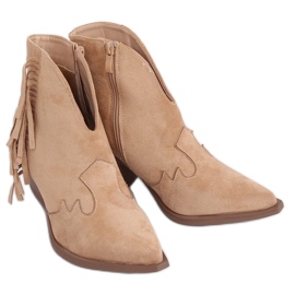 Beige cowboystøvler til damer NC999 Beige