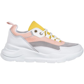SHELOVET Sneakers på platformen hvid flerfarvet