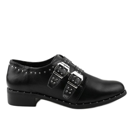 Sorte brogues med studs på NC168 blokken