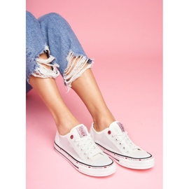 Dame Sneakers Cross Jeans Hvid Mesh FF2R4016C