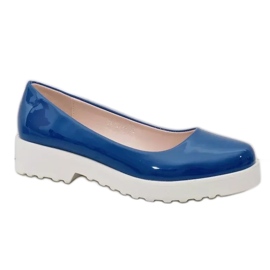 Blå, slip on kilesko BJ6223-5