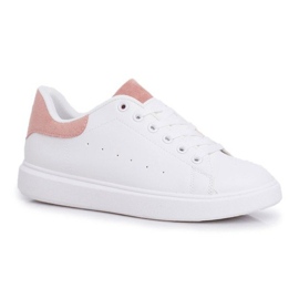 SEA Hvide LA85 pink sneakers i hæl lyserød