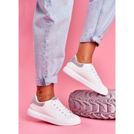 SEA Hvide LA85 grå sneakers med hæl