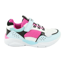 Moderigtige American Club ES07 sportssko hvid blå lyserød