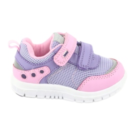 American Club ES23 to velcro sportssko violet lyserød