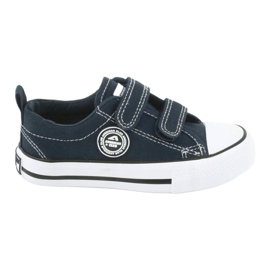 Navy American Club LH35 Velcro sneakers blå
