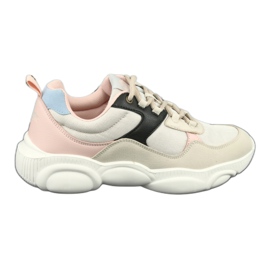 Lee Cooper Sportssko til kvinder 1275 beige/pink