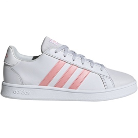 Sko adidas Grand Court K Jr EG1995 hvid lyserød
