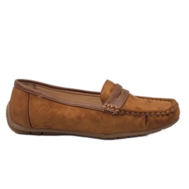 Brune mokasiner fra ballerinas BO-378