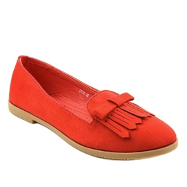 Red Lordsy loafers med øko-ruskind 2358 rød