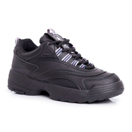 EVE Sorte kvinders sportssko 20SP30-1679