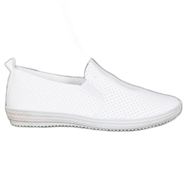 SHELOVET Openwork hvide slipons
