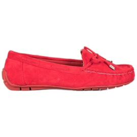 Seastar Klassiske loafers med sløjfe rød