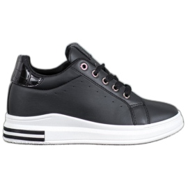 SHELOVET Sneakers med skjult kile sort
