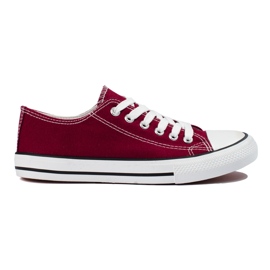 J. Star Klassiske Burgundy sneakers rød