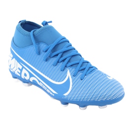 Nike Mercurial Superfly 7 Club FG / MG Jr AT8150-414 fodboldsko blå