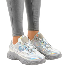 Sølv sneakers sneakers Z-9781 grå