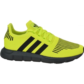 Adidas Swift Run EE6797 sko sort grøn