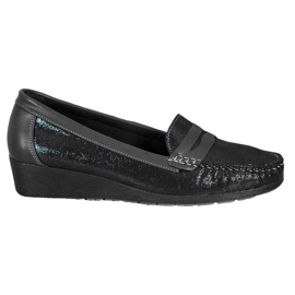 Comer Stilfulde loafers på platformen sort
