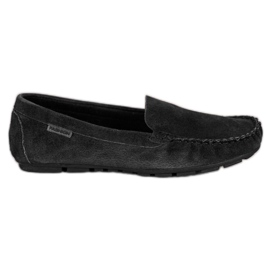 Vinceza Klassiske læder loafers sort