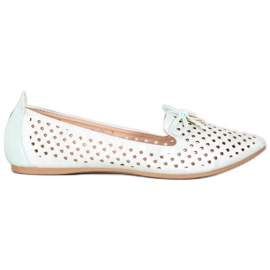 Openwork Ballerina I Spitz VINCEZA grøn