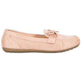 SHELOVET Casual loafers med sløjfe brun