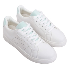 Hvide damesneakers WB807 WHITE / L.BLUE