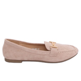 Kvinder beige loafers 99-13A Beige brun gul