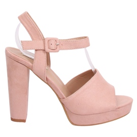 Pink 9R16 Pink højhælede sandaler lyserød