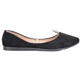 Sorte Ballerinas Med VINCEZA Ornament