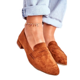 Sergio Leone Brune damesko med ruskind loafers MK734