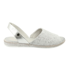 Kvinders sandaler grå / sølv Sergio Leone SK030