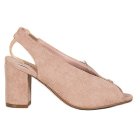 Elegante sko på et indlæg VINCEZA beige