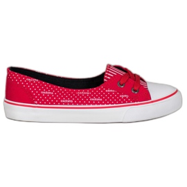 J. Star Røde lave sneakers